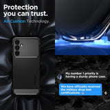 Spigen Samsung Galaxy A25 Deksel Rugged Armor Matte Black
