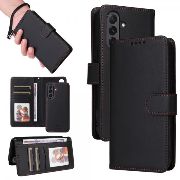 Betopnice Samsung Galaxy A26 Etui Avtagbart Deksel 005 Svart