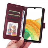 Betopnice Samsung Galaxy A33 5G Etui Avtagbart Deksel 005 Rød