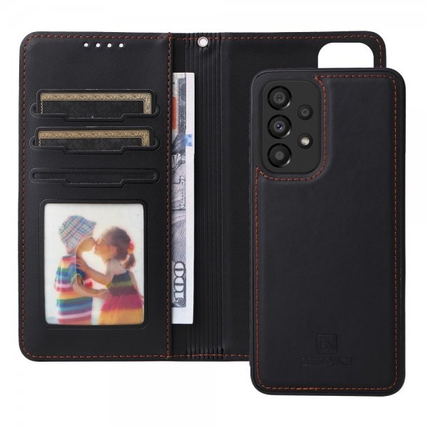 Betopnice Samsung Galaxy A33 5G Etui Avtagbart Deksel 005 Svart