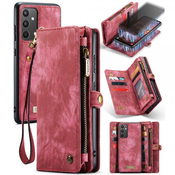 CaseMe Samsung Galaxy A34 5G Etui 008 Series Avtakbart Deksel Rød