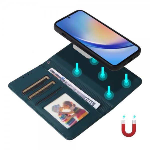 Betopnice Samsung Galaxy A35 Etui Avtagbart Deksel 005 Blå