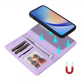 Betopnice Samsung Galaxy A35 Etui Avtagbart Deksel 005 Lilla