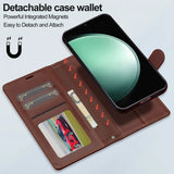 Lc.Imeeke Samsung Galaxy A35 Etui Avtagbart Deksel L2 Series MagSafe Brun
