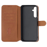 Rvelon Samsung Galaxy A35 Etui Detachable Wallet Case Brun