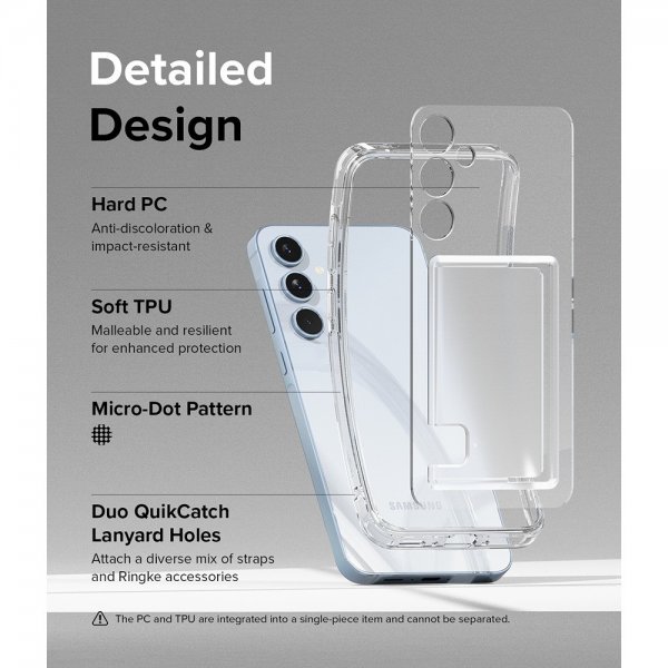 Ringke Samsung Galaxy A35 Deksel Fusion Card Clear