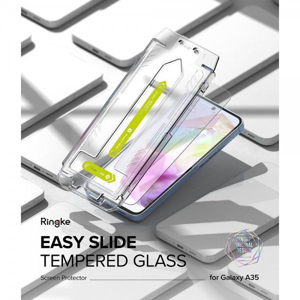 Ringke Samsung Galaxy A35 Skjermbeskytter Easy Slide 2-pakning
