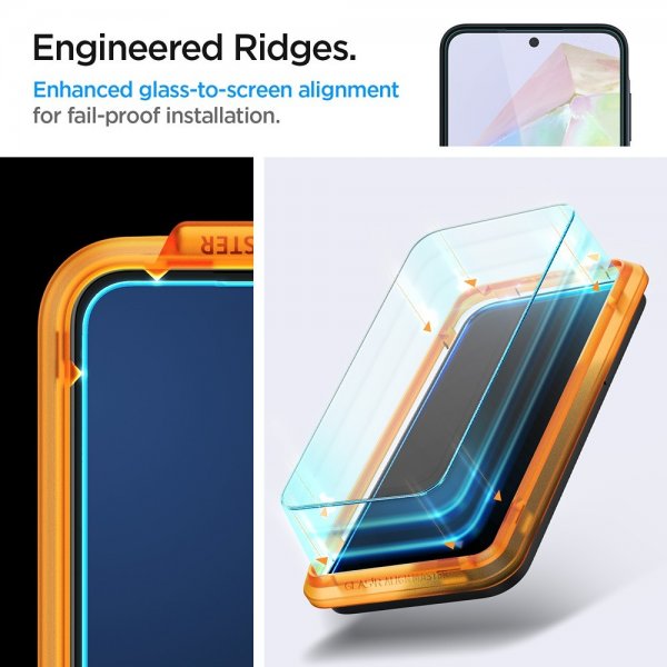 Spigen Samsung Galaxy A35 Skjermbeskytter GLAS.tR ALIGNmaster 2-pakning