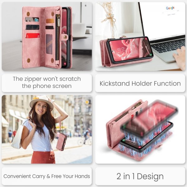 CaseMe Samsung Galaxy A36 Etui 008 Series Avtakbart Deksel Rosa