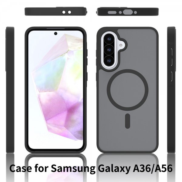 Samsung Galaxy A36/Galaxy A56 Deksel Frosted MagSafe Blå