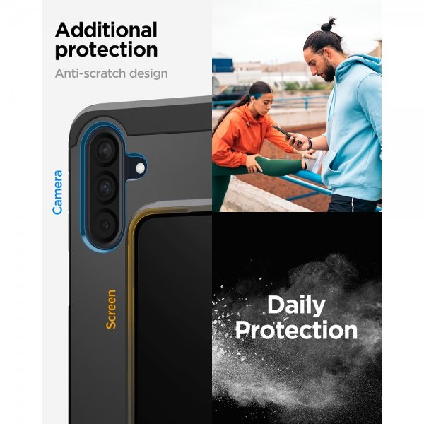 Spigen Samsung Galaxy A36 Deksel Tough Armor Svart