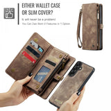 CaseMe Samsung Galaxy A37 Etui 008 Series Avtakbart Deksel Brun