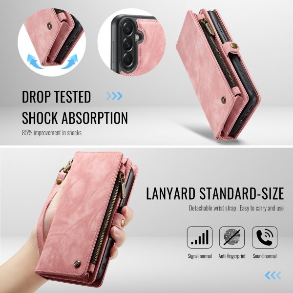 CaseMe Samsung Galaxy A37 Etui 008 Series Avtakbart Deksel Rosa