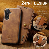 Dg.Ming Samsung Galaxy A37 Etui Avtagbart Deksel Brun