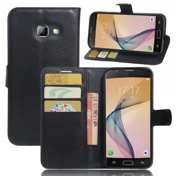 Samsung Galaxy A5 2017 Etui Litchi Svart