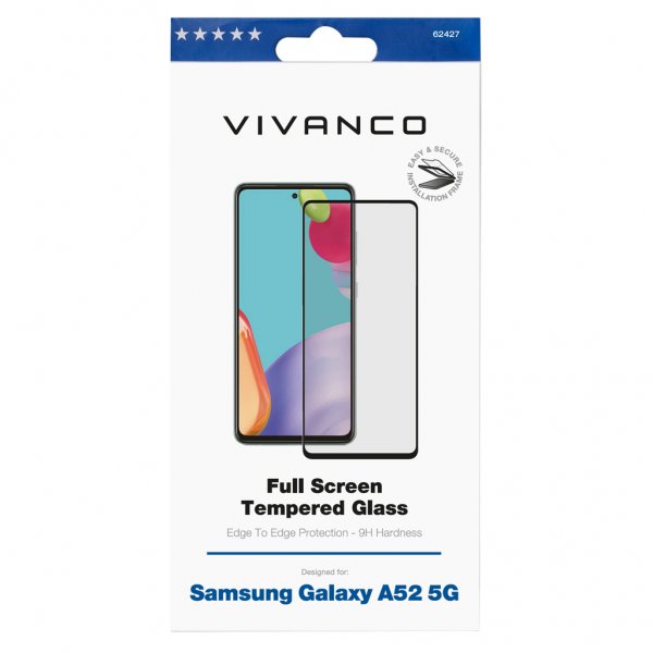 Vivanco Samsung Galaxy A52/A52s 5G Skjermbeskytter Full Screen