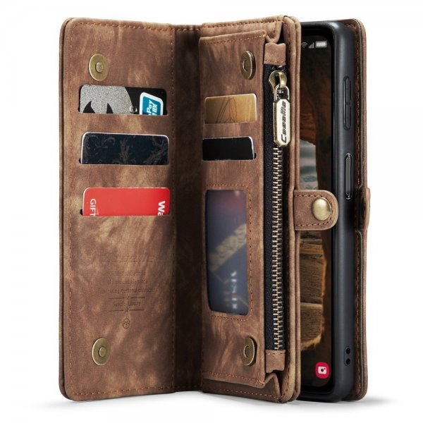 CaseMe Samsung Galaxy A54 5G Etui 008 Series Avtakbart Deksel Brun