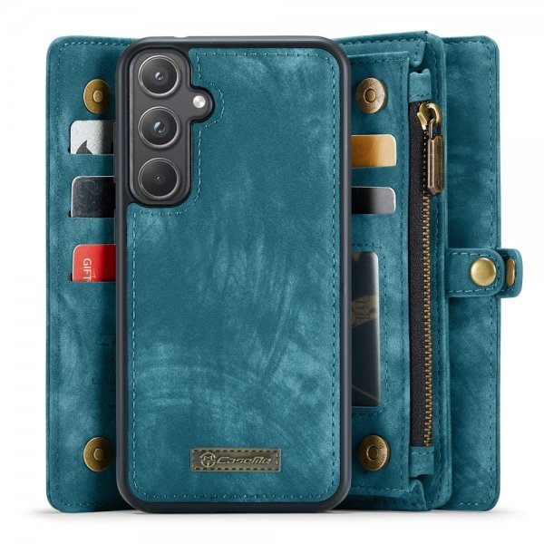 CaseMe Samsung Galaxy A55 Etui 008 Series Avtakbart Deksel Blå