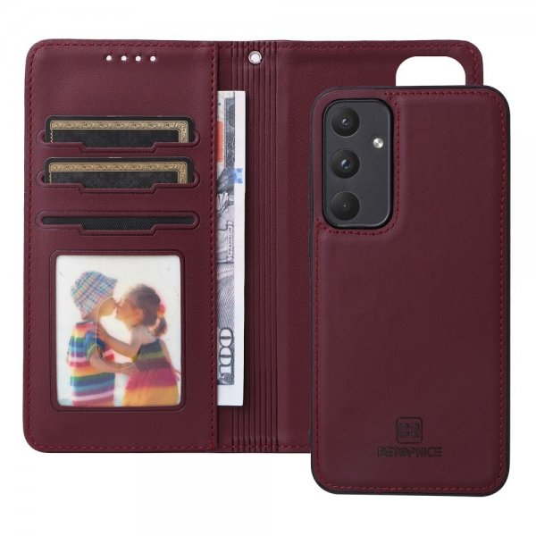 Betopnice Samsung Galaxy A55 Etui Avtagbart Deksel 005 Rød