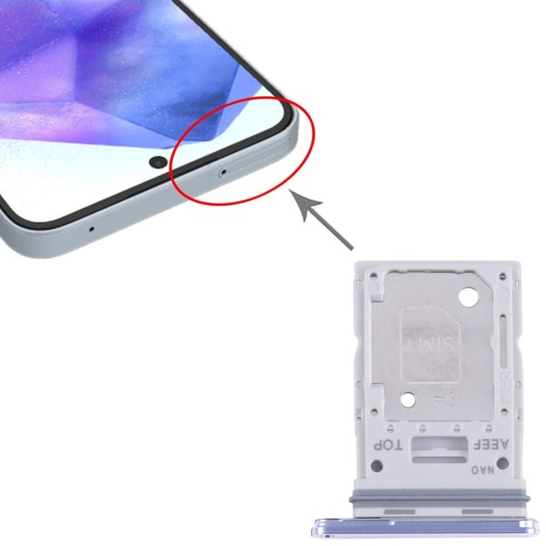 Samsung Galaxy A55 SIM-kortholder - Blå