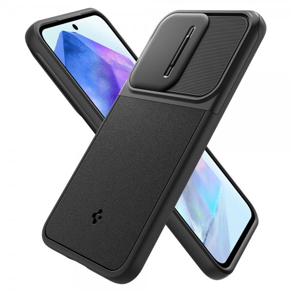 Spigen Samsung Galaxy A55 Deksel Optik Armor Svart