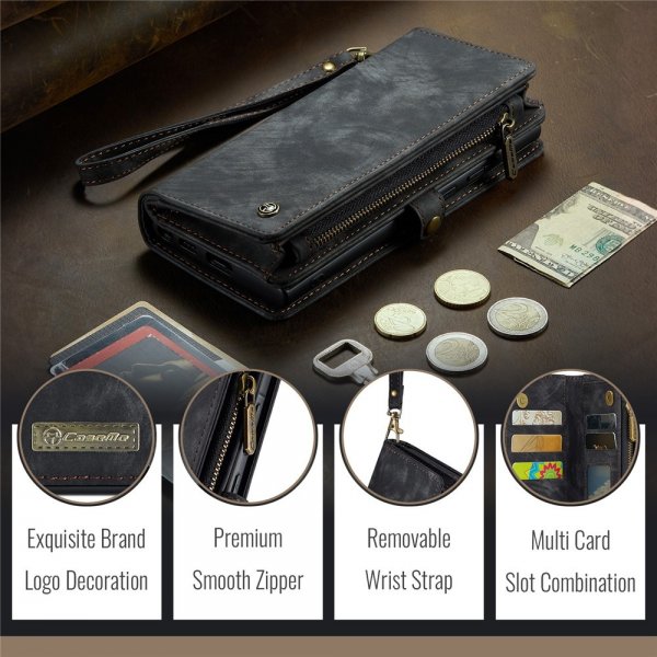 CaseMe Samsung Galaxy A56 Etui 008 Series Avtakbart Deksel Svart