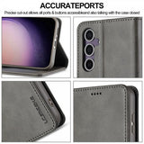 Lc.Imeeke Samsung Galaxy A56 Etui med Kortlomme stativfunksjon Grå