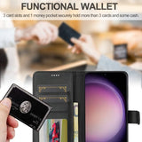Lc.Imeeke Samsung Galaxy A56 Etui med Kortlomme stativfunksjon Svart