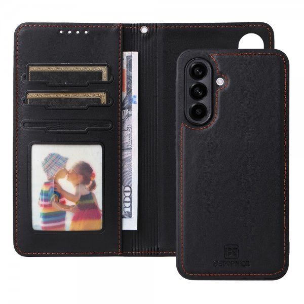 Betopnice Samsung Galaxy A56 Etui Avtagbart Deksel 005 Svart