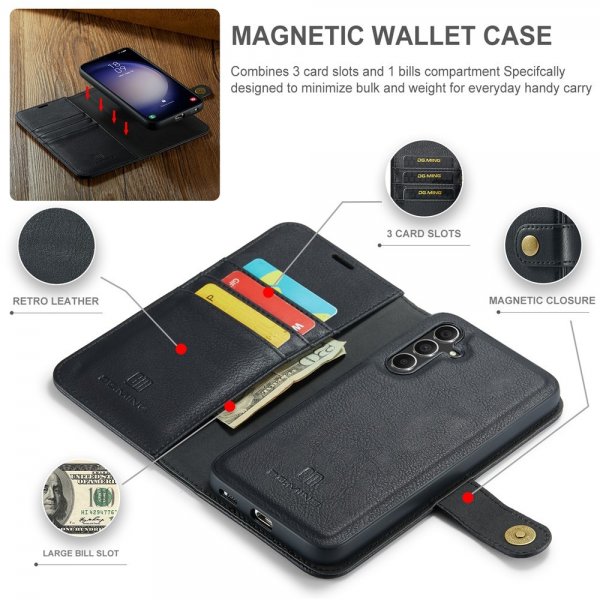 Dg.Ming Samsung Galaxy A56 Etui Avtagbart Deksel Svart