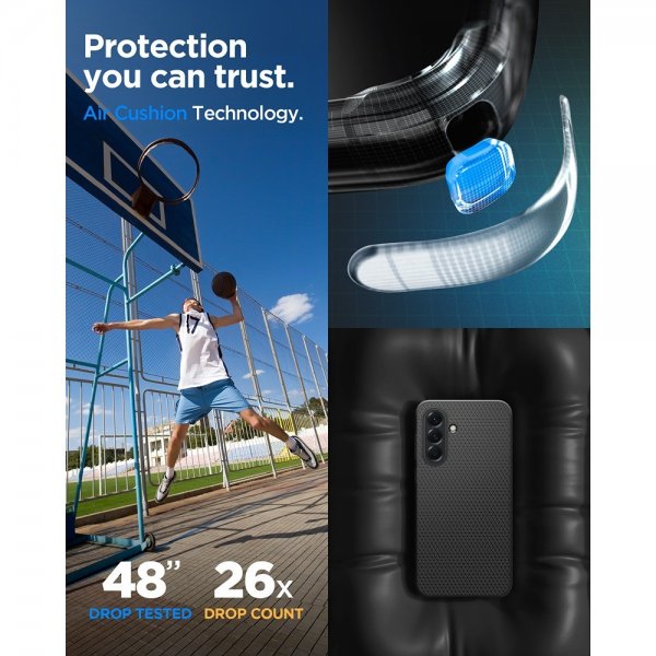Spigen Samsung Galaxy A56 Deksel Liquid Air Matte Black
