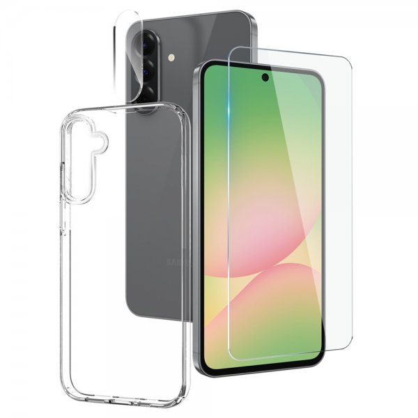 Northjo Samsung Galaxy A56 Deksel med Skjermbeskytter og Kamerabeskytter 3-i-1