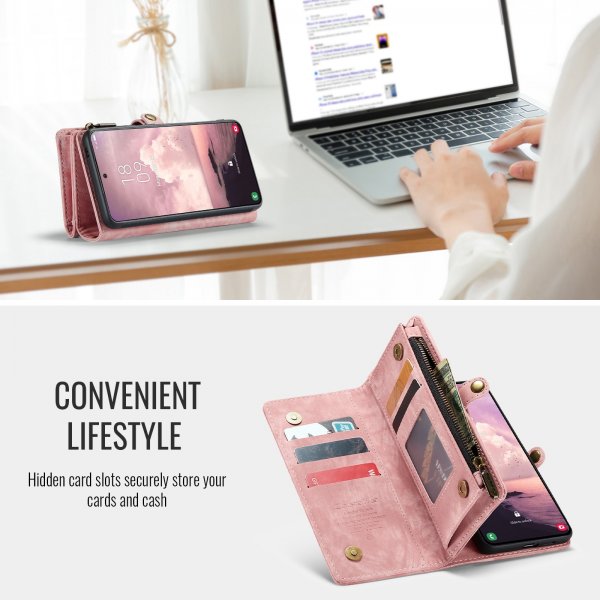 CaseMe Samsung Galaxy A57 Etui 008 Series Avtakbart Deksel Rosa