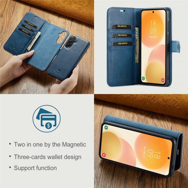 Dg.Ming Samsung Galaxy A57 Etui med Avtagbart Deksel Blå