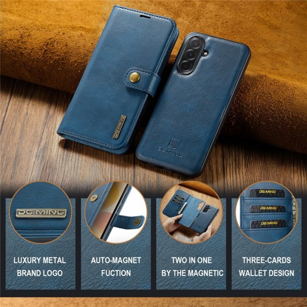 Dg.Ming Samsung Galaxy A57 Etui med Avtagbart Deksel Blå