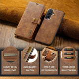 Dg.Ming Samsung Galaxy A57 Etui med Avtagbart Deksel Brun