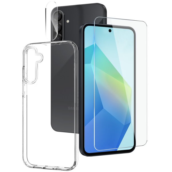 Northjo Samsung Galaxy A57 Deksel med Skjermbeskytter og Kamerabeskytter 3-i-1