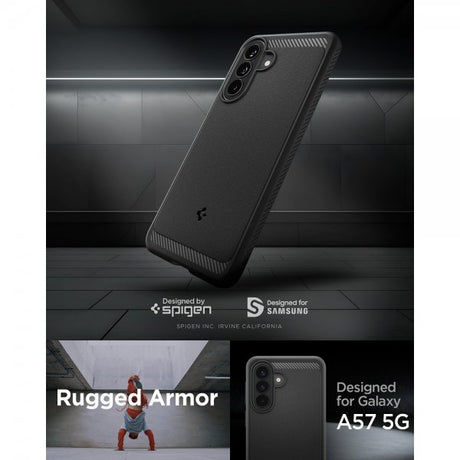 Spigen Samsung Galaxy A57 Deksel Rugged Armor Matte Black