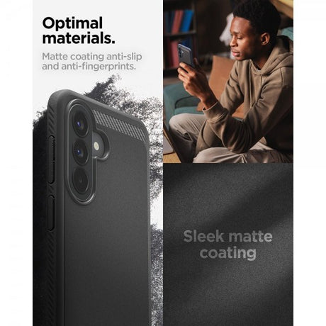 Spigen Samsung Galaxy A57 Deksel Rugged Armor Matte Black