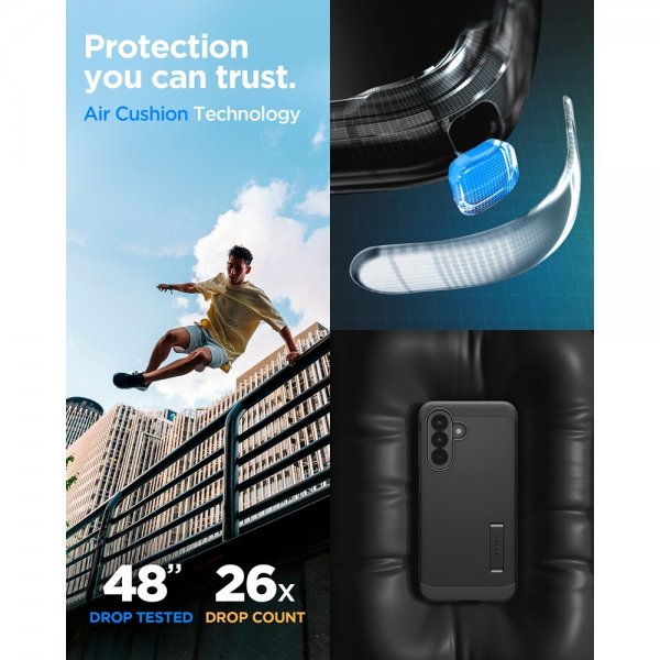 Spigen Samsung Galaxy A57 Deksel Tough Armor Svart