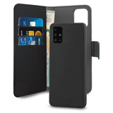 Puro Samsung Galaxy A71 Etui Wallet Detachable 2 in 1 Svart
