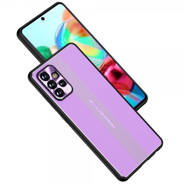 Samsung Galaxy A72 Deksel med Metallplate Lilla