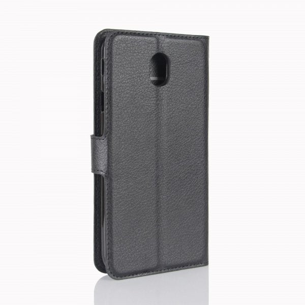 Samsung Galaxy J3 2017 Etui Litchi Svart