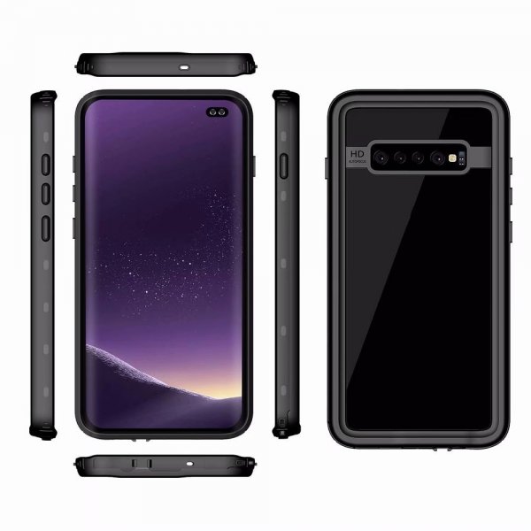 Redpepper Samsung Galaxy S10 Plus Deksel Vanntett IP68 Svart