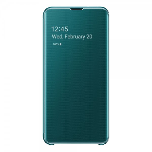 Samsung Original Galaxy S10E Etui Clear View Cover Grønn