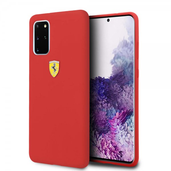 Ferrari Samsung Galaxy S20 Plus Deksel med Logo Rød