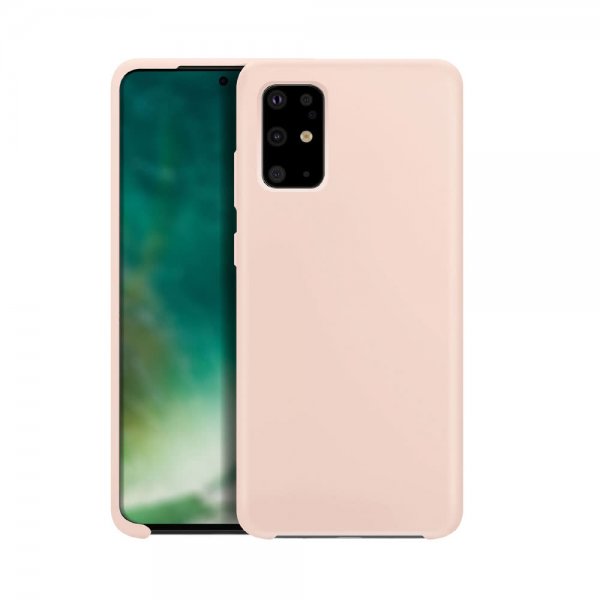 Xqisit Samsung Galaxy S20 Plus Deksel Silikoni Case Rosa
