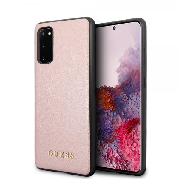Guess Samsung Galaxy S20 Deksel Iridescent Cover Rosegull