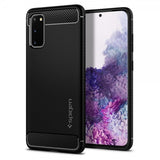 Spigen Samsung Galaxy S20 Deksel Rugged Armor Matte Black