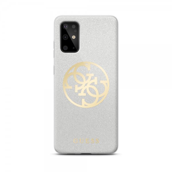 Guess Samsung Galaxy S20 Ultra Deksel Glitter Circle Grå